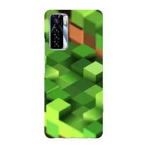 Чехлы для TECNO Camon 17 Pro (Персонажи Майн Крафт) (Текстура)