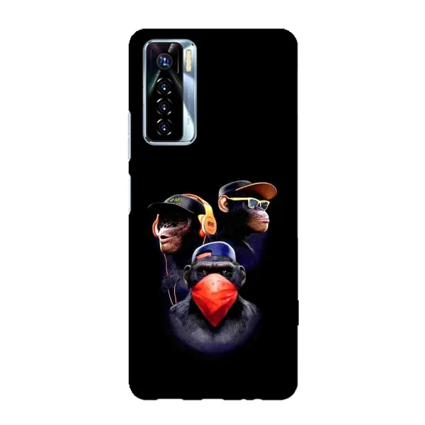 Чехол с рисунком «Три обезьяны» для TECNO Camon 17 Pro Чехол с рисунком «Три обезьяны» для TECNO Camon 17 Pro