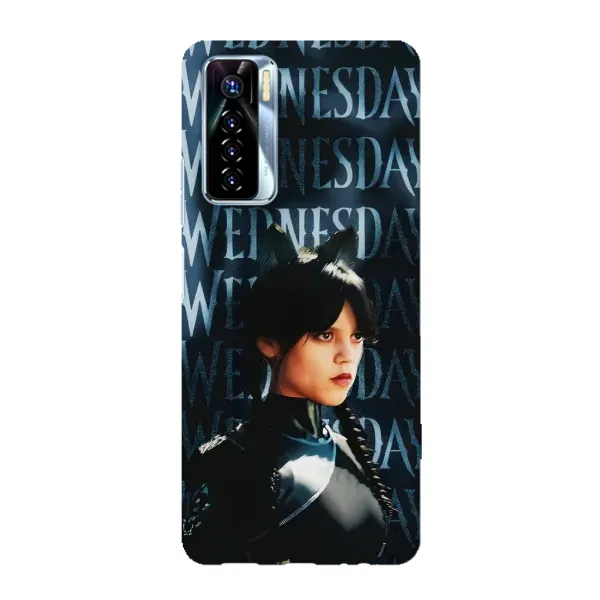 Чехол с рисунком «Уэнздей с ушками» для TECNO Camon 17 Pro Чехол с рисунком «Уэнздей с ушками» для TECNO Camon 17 Pro