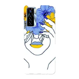 Чехол на TECNO Camon 17 Pro Украинский дизайн (Украинка на всю голову)