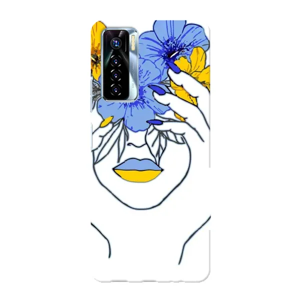 Чехол с рисунком «Украинка на всю голову» для TECNO Camon 17 Pro Чехол с рисунком «Украинка на всю голову» для TECNO Camon 17 Pro