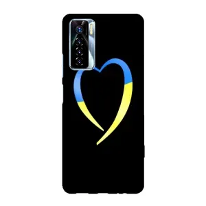 Силіконовий Чохол на TECNO Camon 17 Pro (Я-Україна) (Українське серце)