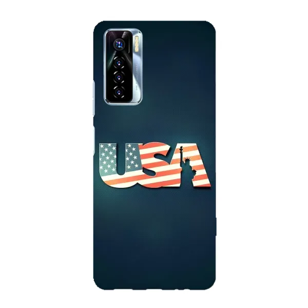 Чехол с рисунком «USA» для TECNO Camon 17 Pro Чехол с рисунком «USA» для TECNO Camon 17 Pro