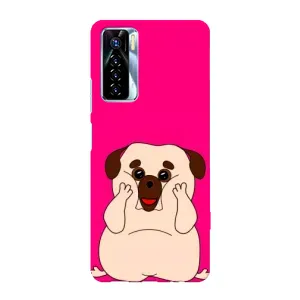 Чехол (ТПУ) Милые собачки для TECNO Camon 17 Pro (Веселый Мопсик)