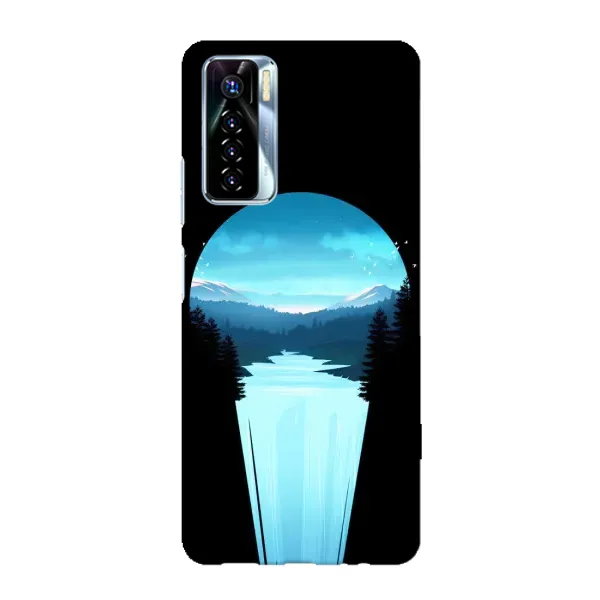 Чехол с рисунком «Синий Водопад» для TECNO Camon 17 Pro Чехол с рисунком «Синий Водопад» для TECNO Camon 17 Pro