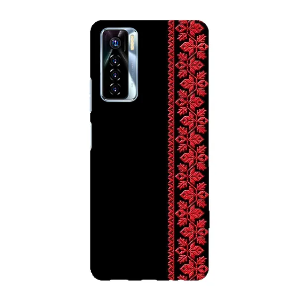 Чехол с рисунком «Вышиванка на черном» для TECNO Camon 17 Pro Чехол с рисунком «Вышиванка на черном» для TECNO Camon 17 Pro