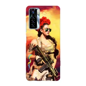 ЗСУ Чехлы (TPU) для TECNO Camon 17 Pro (Женщина солдат)