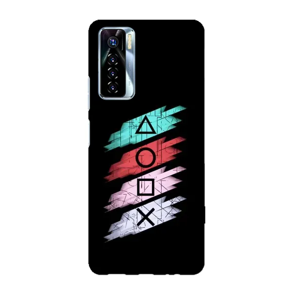 Чехол с рисунком «Значки Sony» для TECNO Camon 17 Pro Чехол с рисунком «Значки Sony» для TECNO Camon 17 Pro