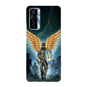 Патриотический Чехол для TECNO Camon 17 Pro (ЗСУ з крильями)