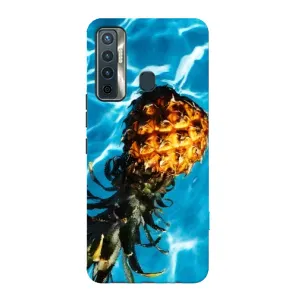 Чехол с изображением вкусной еды для TECNO Camon 17 (Ананас)