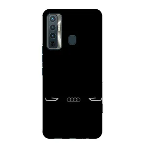 Силіконовий бампер з картинкою машини на TECNO Camon 17 (Сілует Audi)