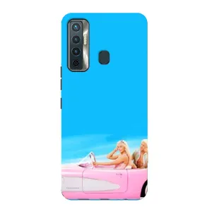 Силиконовый Чехол Барби Фильм на TECNO Camon 17 (Барби и Кен)