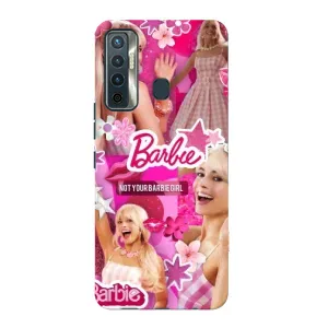 Силиконовый Чехол Барби Фильм на TECNO Camon 17 (Барби)