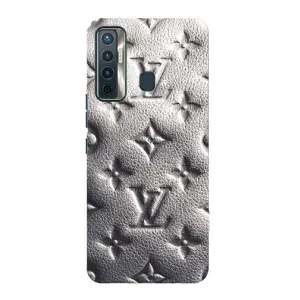 Текстурный Чехол Louis Vuitton для Техно Камон 17 (Бежевый ЛВ)