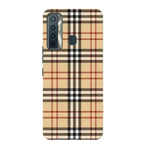 Чехол с Брендами одежды на Техно Камон 17 (Burberry стиль)