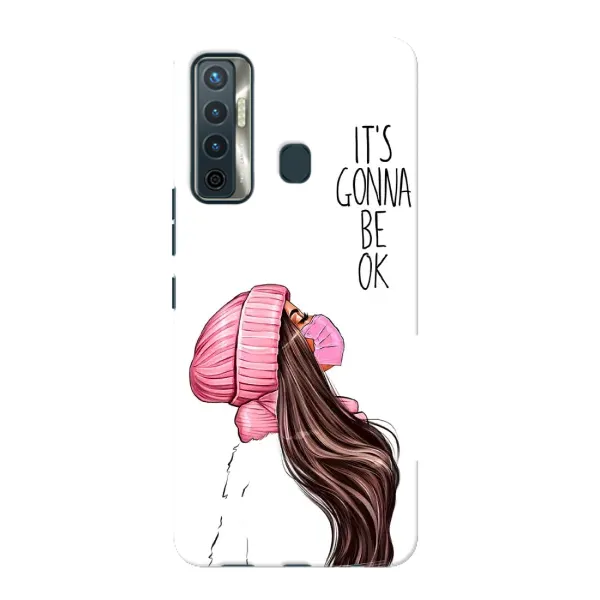 Чехол с рисунком «Девушка в маске» для TECNO Camon 17 Чехол с рисунком «Девушка в маске» для TECNO Camon 17
