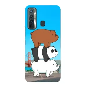 Чехлы с Пандами на TECNO Camon 17 (Друзья)