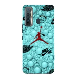 Силиконовый Чехол Nike Air Jordan на Техно Камон 17 (Джордан Найк)