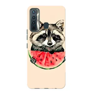 Силиконовый Чехол с Енотами на TECNO Camon 17 (Енот)