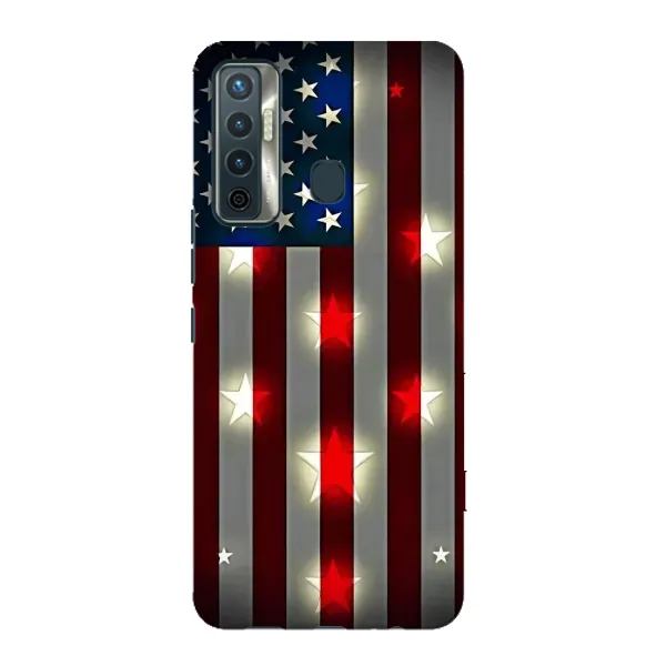 Чехол с рисунком «Флаг США 2» для TECNO Camon 17 Чехол с рисунком «Флаг США 2» для TECNO Camon 17