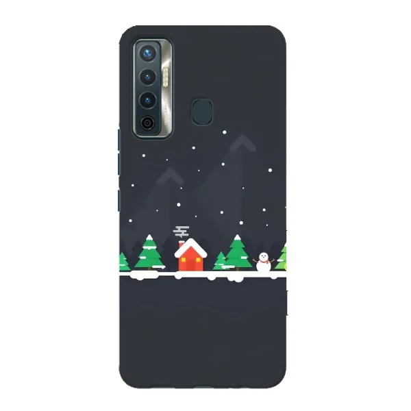Чехол с рисунком «Город зимний» для TECNO Camon 17 Чехол с рисунком «Город зимний» для TECNO Camon 17
