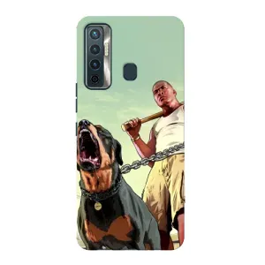 Чехол с рисунком «GTA» для TECNO Camon 17