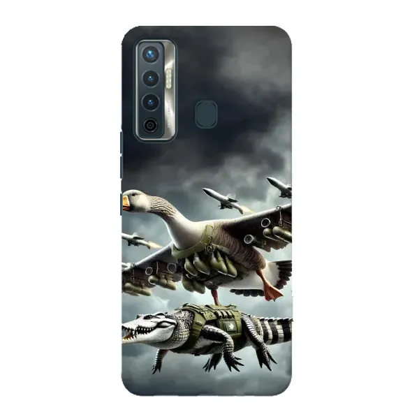 Чехол с рисунком «Гусини и крокодило» для TECNO Camon 17 Чехол с рисунком «Гусини и крокодило» для TECNO Camon 17