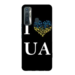 Силиконовый Чехол на TECNO Camon 17 (Я-Украина) (I Love UA)
