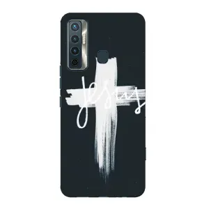 Чехлы для Техно Камон 17 (Крест Иисуса) (Jesus)