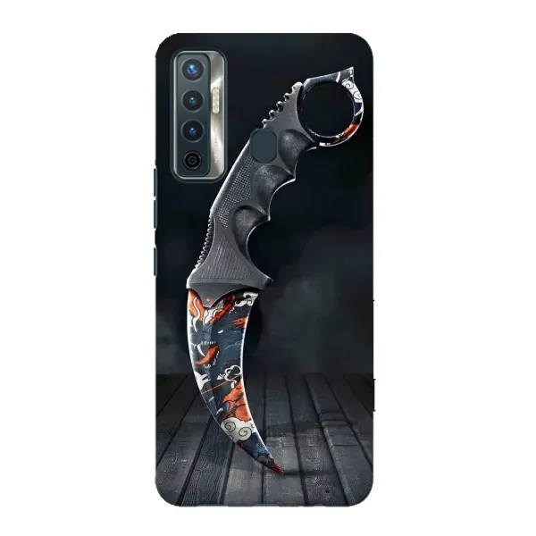 Чехол с рисунком «Кинжал КС ГО» для TECNO Camon 17 Чехол с рисунком «Кинжал КС ГО» для TECNO Camon 17