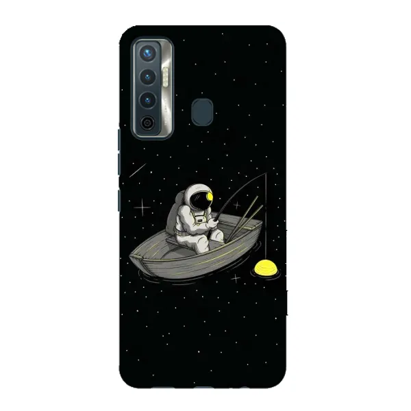 Чехол с рисунком «Космонавт на рыбалке» для TECNO Camon 17 Чехол с рисунком «Космонавт на рыбалке» для TECNO Camon 17