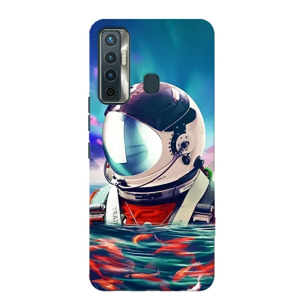 Чехол с рисунком «Космонавт в воде» для TECNO Camon 17 Чехол с рисунком «Космонавт в воде» для TECNO Camon 17