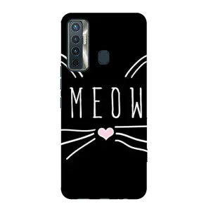 Бампер с изображением Котиков для Техно Камон 17 (КОТИК MEOW)