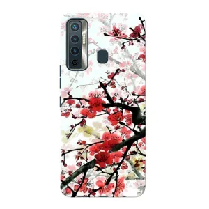 Чехол с принтом САКУРЫ на TECNO Camon 17 (Красивая Сакура)