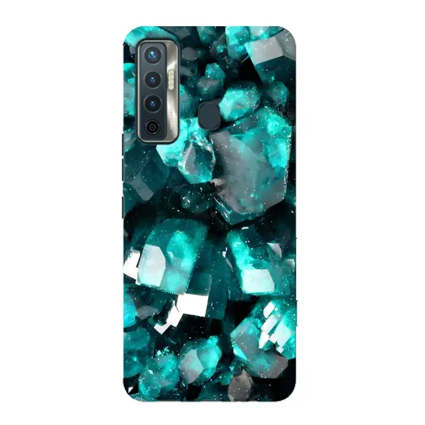 Чехол с рисунком «Кристалы» для TECNO Camon 17