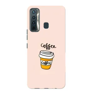 Чехол с изображением вкусной еды для TECNO Camon 17 (Кружка кофе)