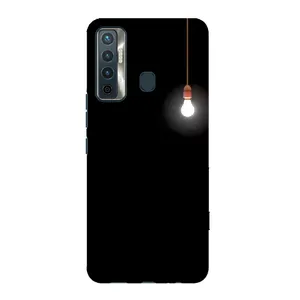 Чохол з картинками на чорному фоні для TECNO Camon 17 (Лампочка)