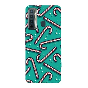 Силіконовий бампер на різдво для TECNO Camon 17 (Льодяники)