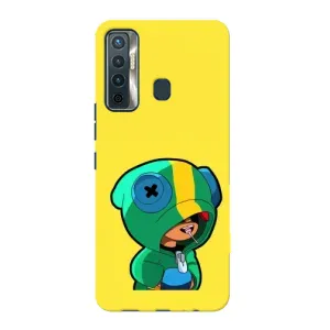 Чехол Бравл Старс для TECNO Camon 17 (Леон (LEON))