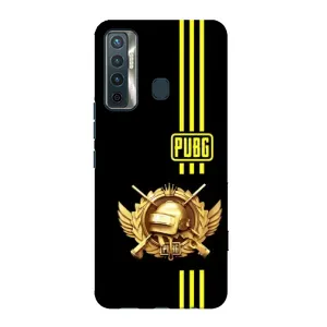 Чехол (TPU) с картинкой "Лого Пабг" на Техно Камон 17 (Лого PUPG)