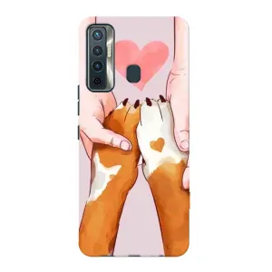 Чехол (ТПУ) Милые собачки для TECNO Camon 17 (Любовь к собакам)