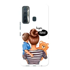 Чехол с рисунком «Мама и сын» для TECNO Camon 17