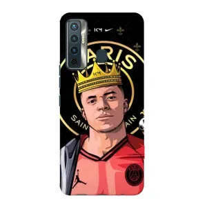 Чохол (TPU) з Футболістом на TECNO Camon 17 (Mbappe King)
