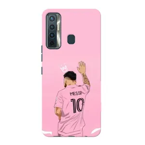 Чехлы Лео Месси в Майами на TECNO Camon 17 (Месси Маями)