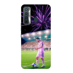 Чехлы Лео Месси в Майами на TECNO Camon 17 (Месси в Майами)