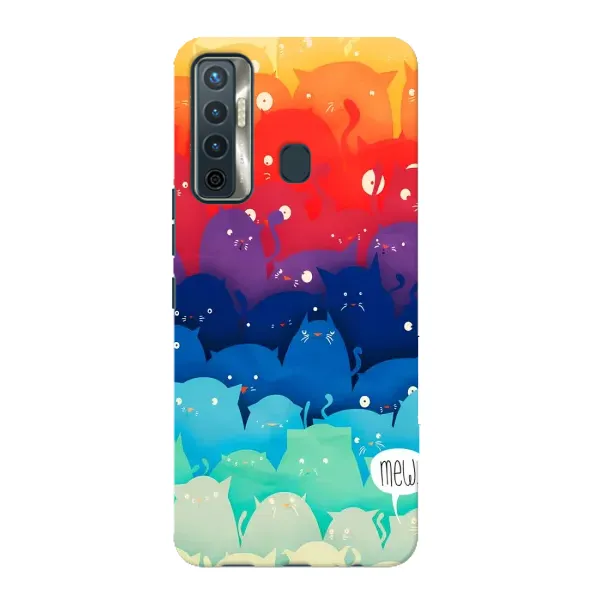 Чехол с рисунком «Mew» для TECNO Camon 17
