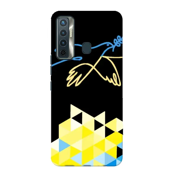 Чехол с рисунком «Мир для Украины» для TECNO Camon 17 Чехол с рисунком «Мир для Украины» для TECNO Camon 17