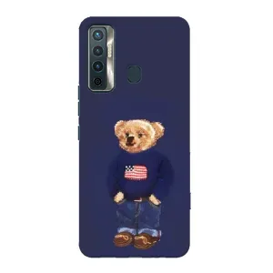 Чехлы Мишка Тедди для Техно Камон 17 (Мишка USA)