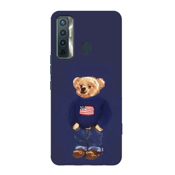 Чехол с рисунком «Мишка USA» для TECNO Camon 17 Чехол с рисунком «Мишка USA» для TECNO Camon 17