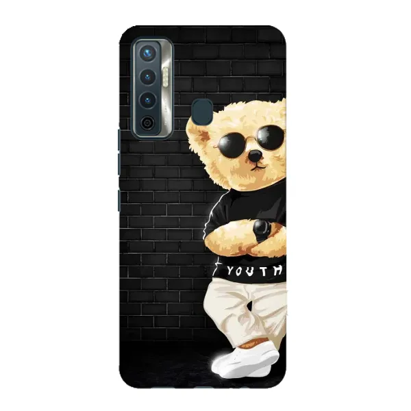 Чехол с рисунком «Мишка в очках» для TECNO Camon 17 Чехол с рисунком «Мишка в очках» для TECNO Camon 17